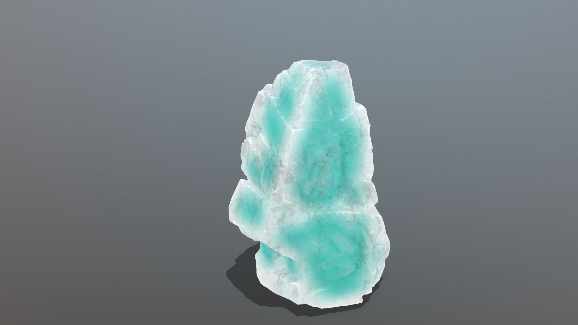 Ice Rock Set Low-poly 3D model_8