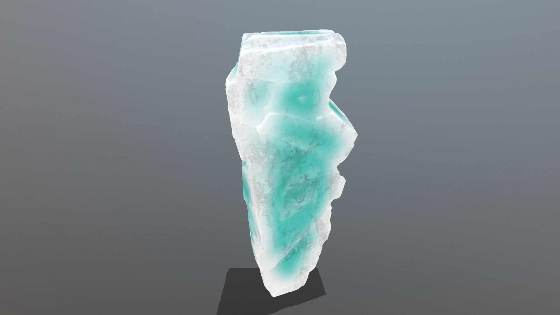 Ice Rock Set Low-poly 3D model_15