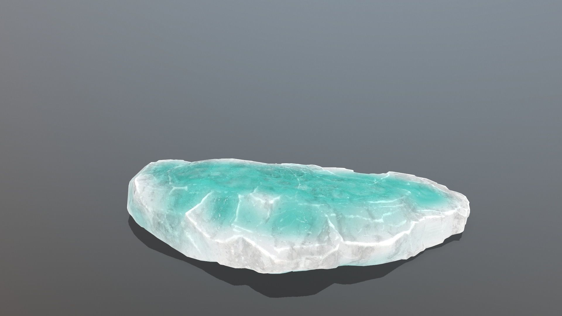 Ice Rock Set Low-poly 3D model_12