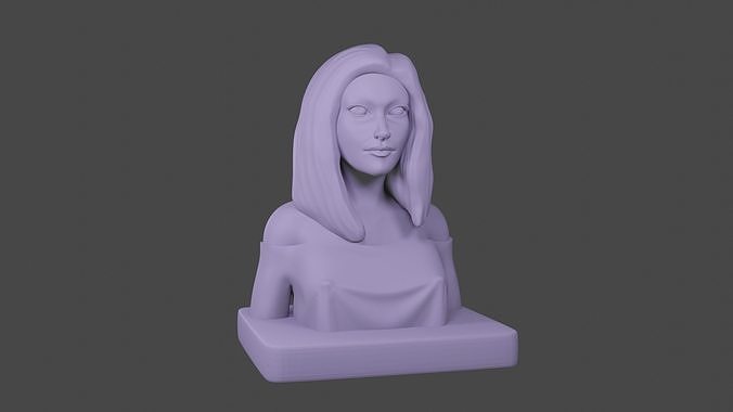Female Bust Stylized 3d Printable Free 3D print model