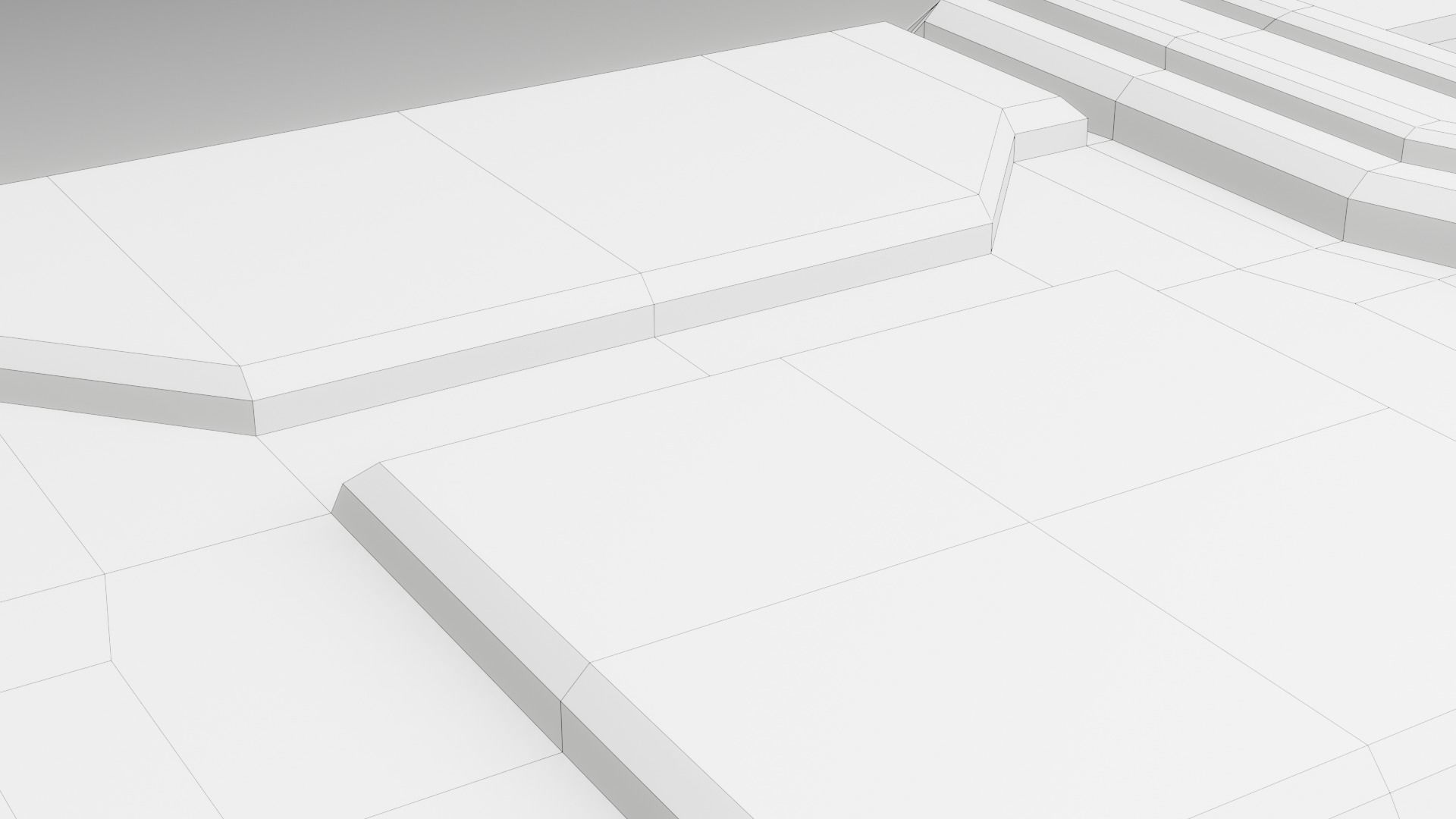 Sci-fi Crate with Surface Scratches Low-poly 3D model_15