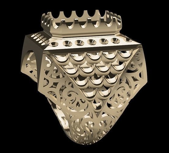Ring  men 3D print model