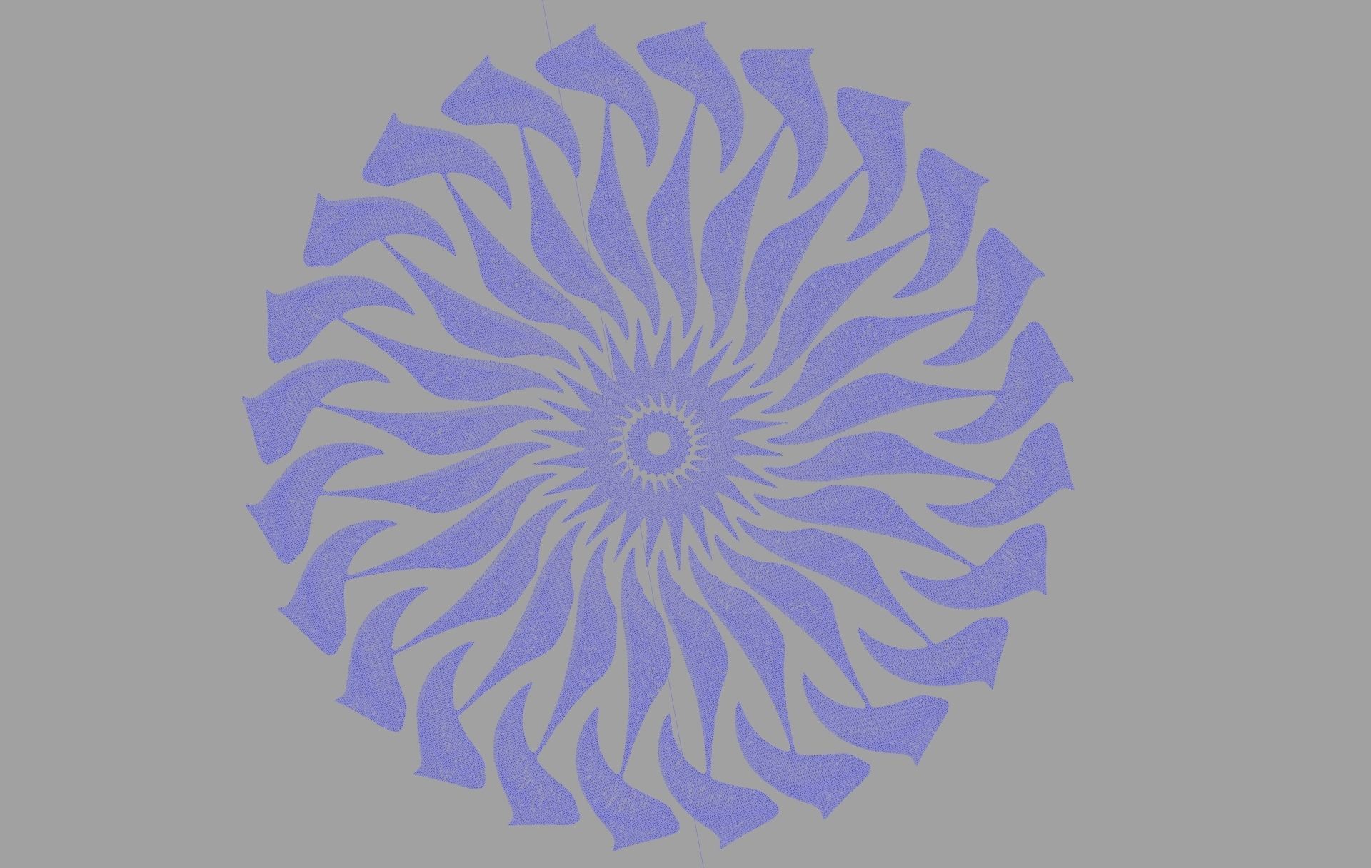 Floral Wood Carving for Furniture - 16 3D model_7