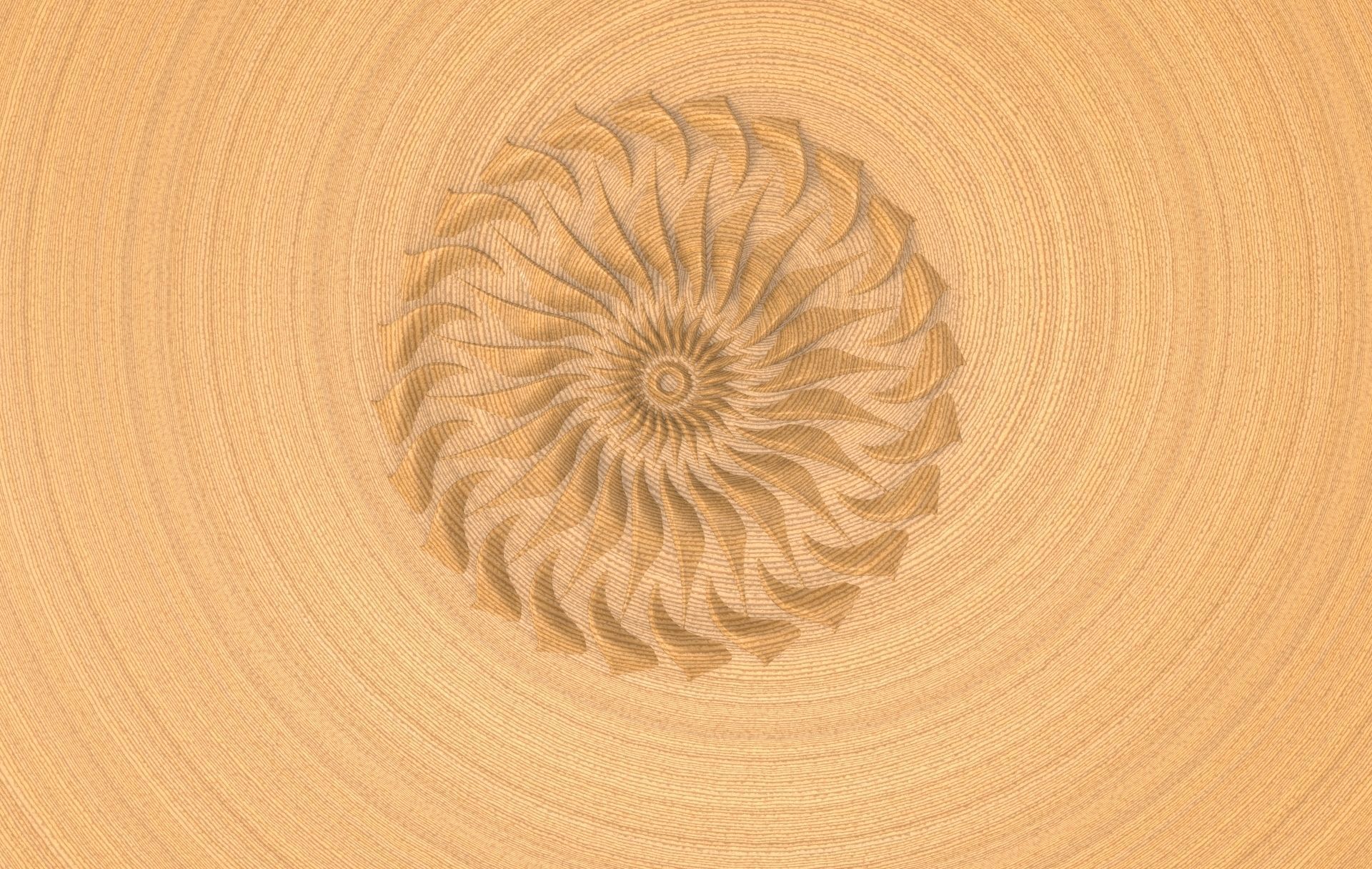 Floral Wood Carving for Furniture - 16 3D model_2