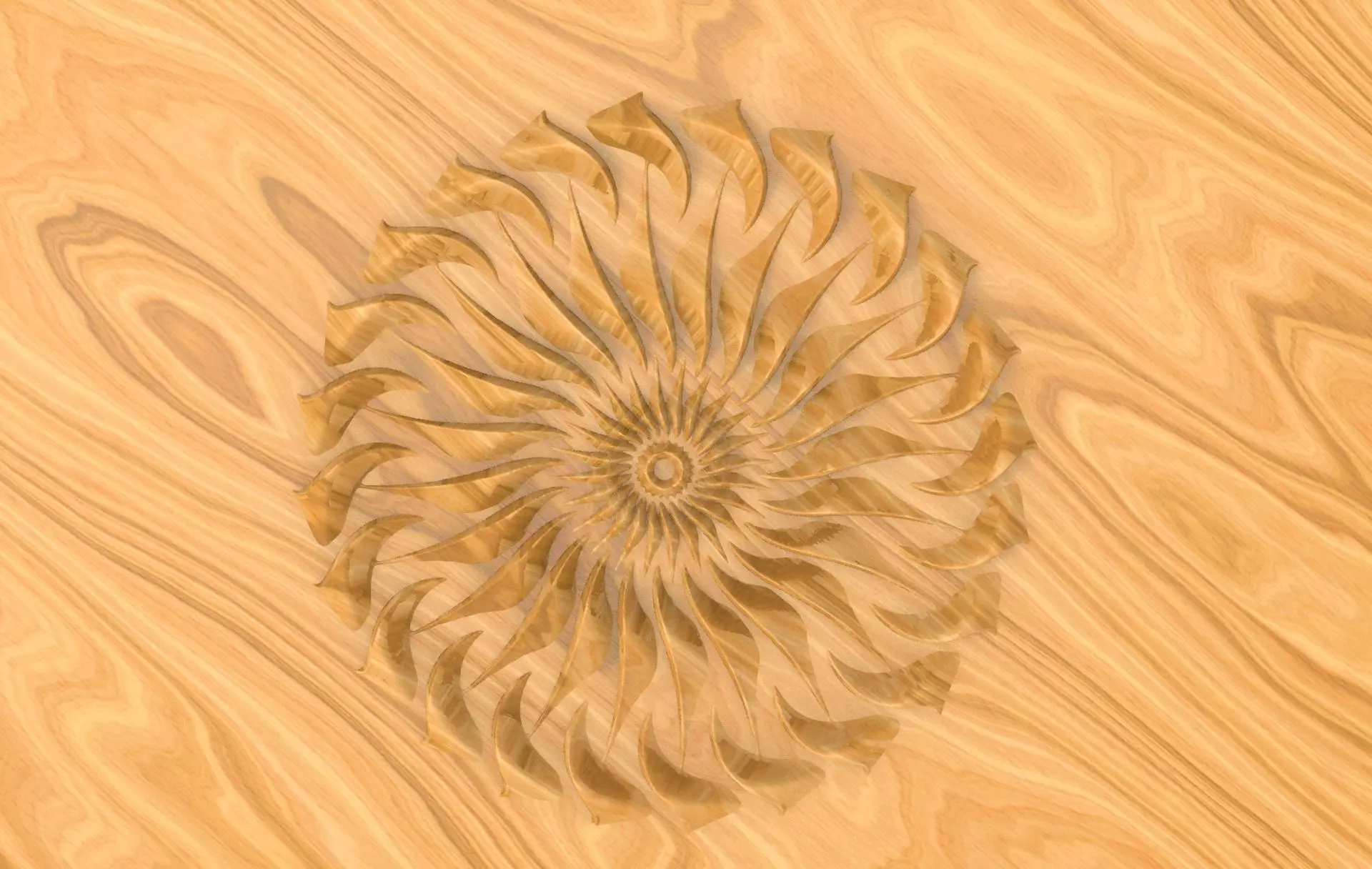 Floral Wood Carving for Furniture - 16 3D model_0