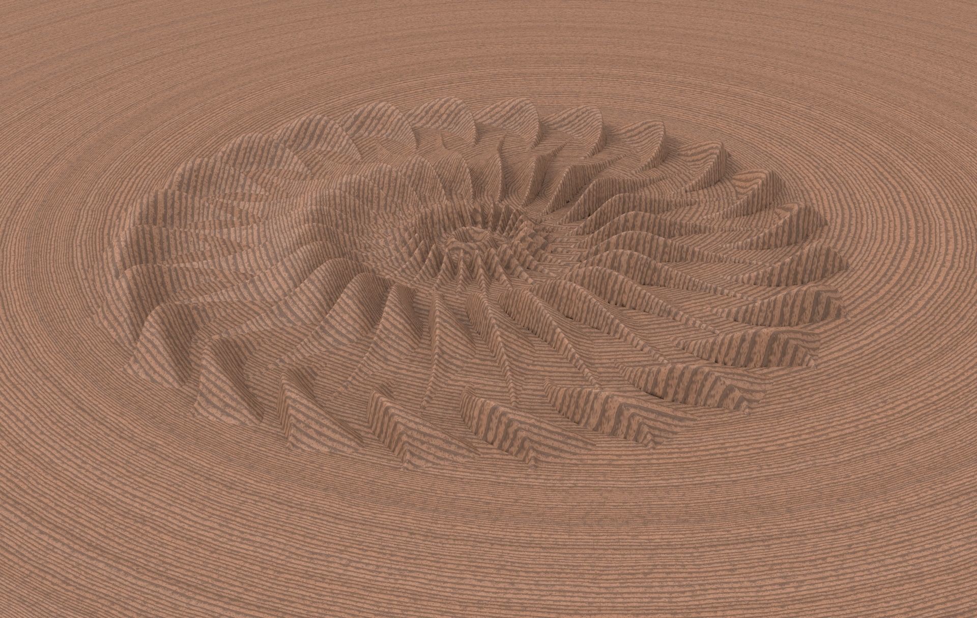 Floral Wood Carving for Furniture - 16 3D model_5