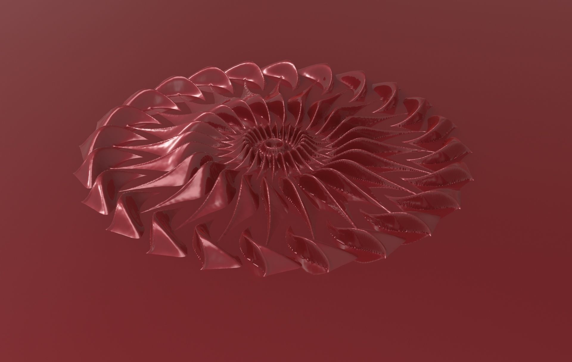 Floral Wood Carving for Furniture - 16 3D model_3