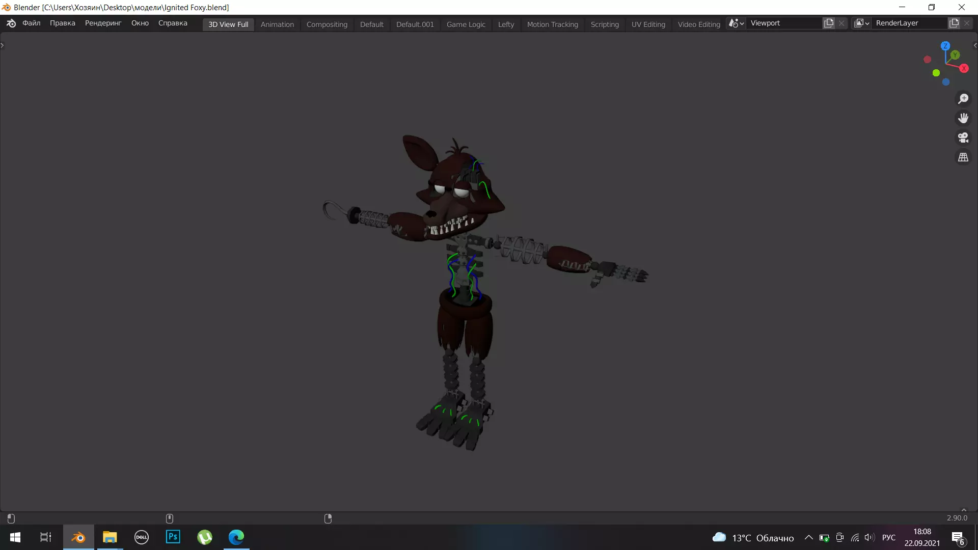 foxy fnaf 3D model