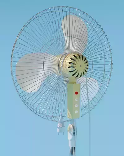 Multicolor Floor Fan