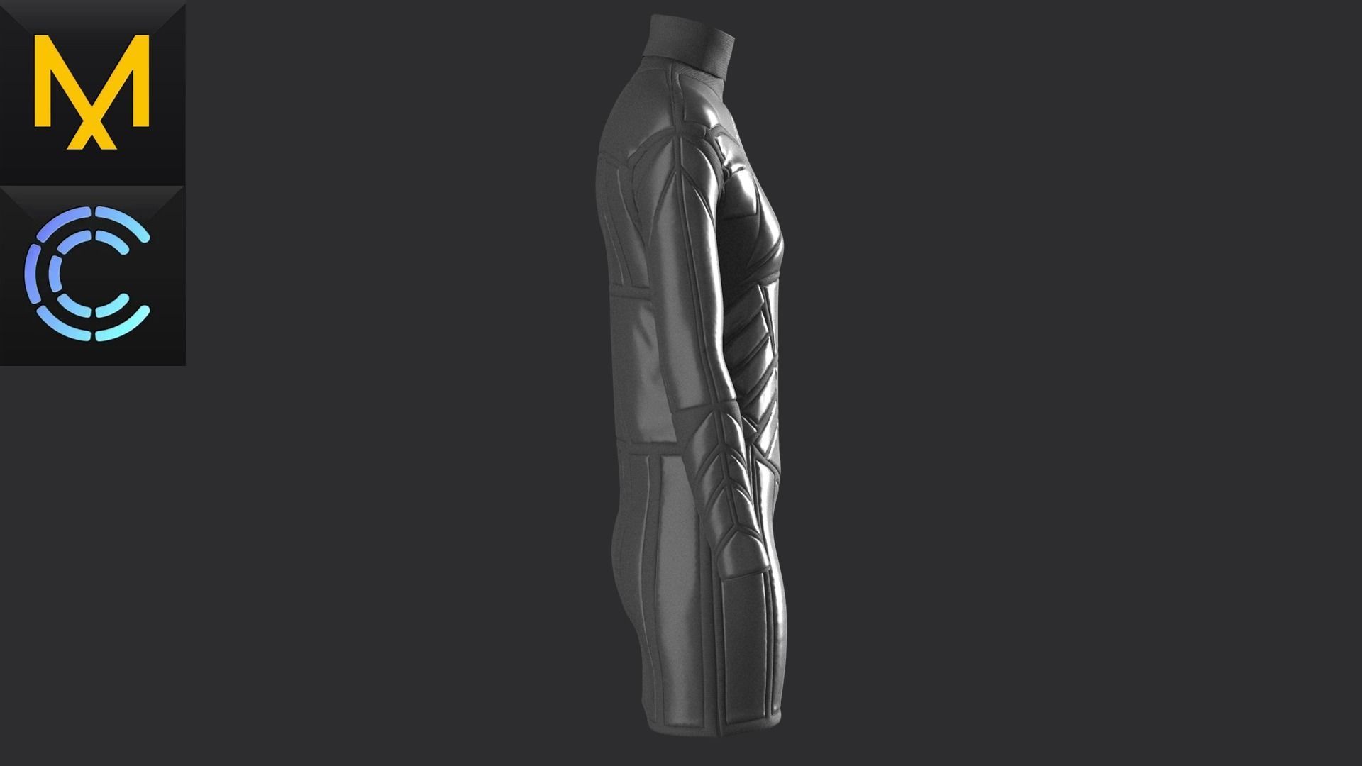 New concern Marvelous Clo3D Dress CyberPunk 3D model_4