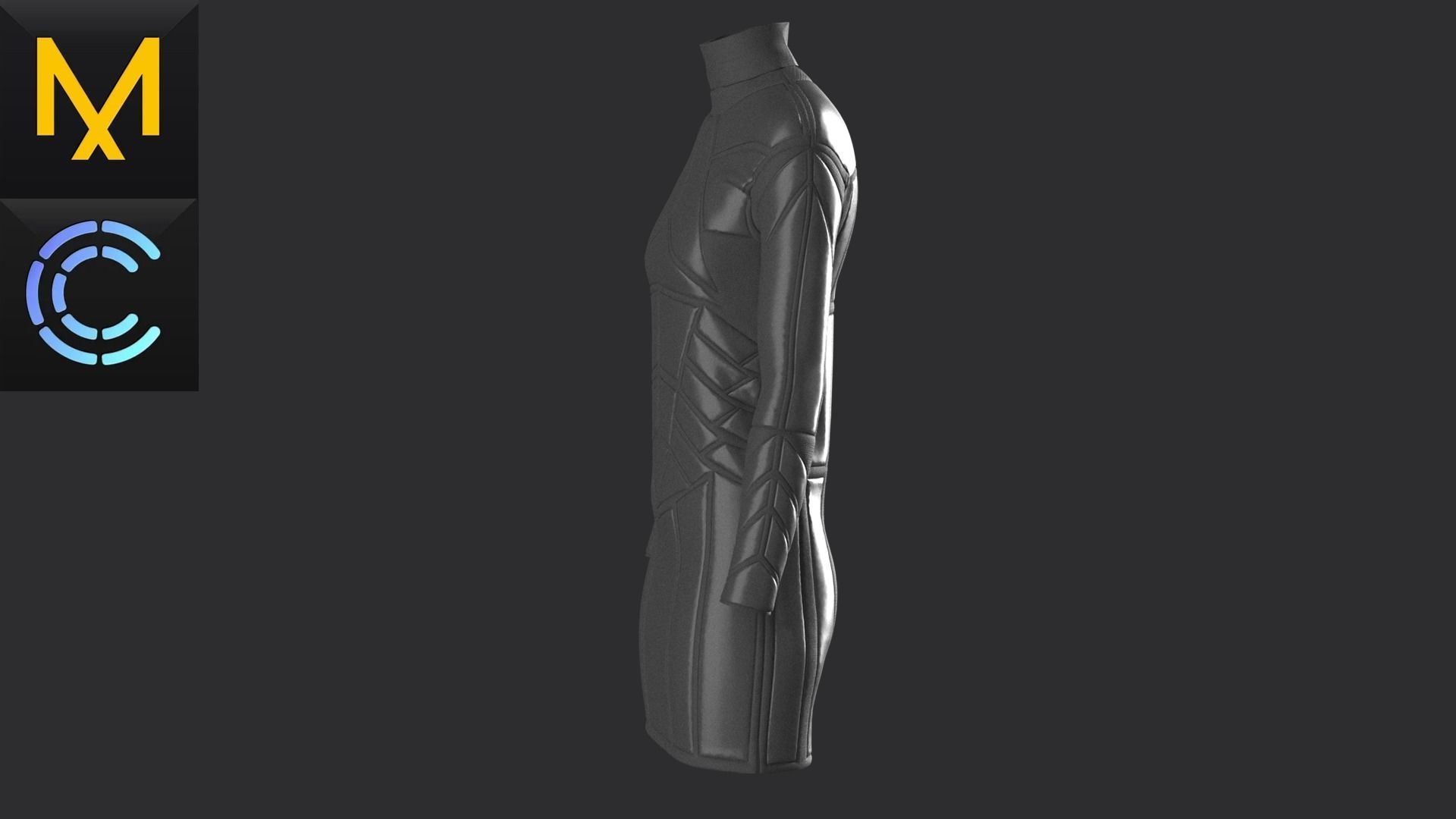 New concern Marvelous Clo3D Dress CyberPunk 3D model_5