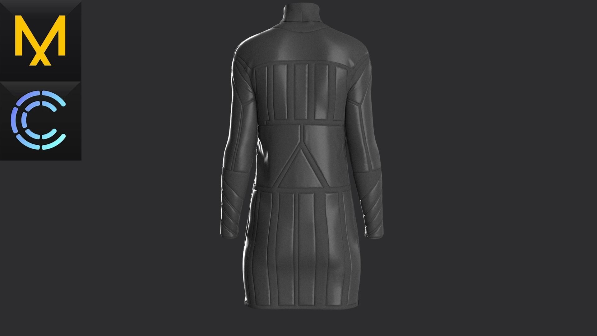 New concern Marvelous Clo3D Dress CyberPunk 3D model_3