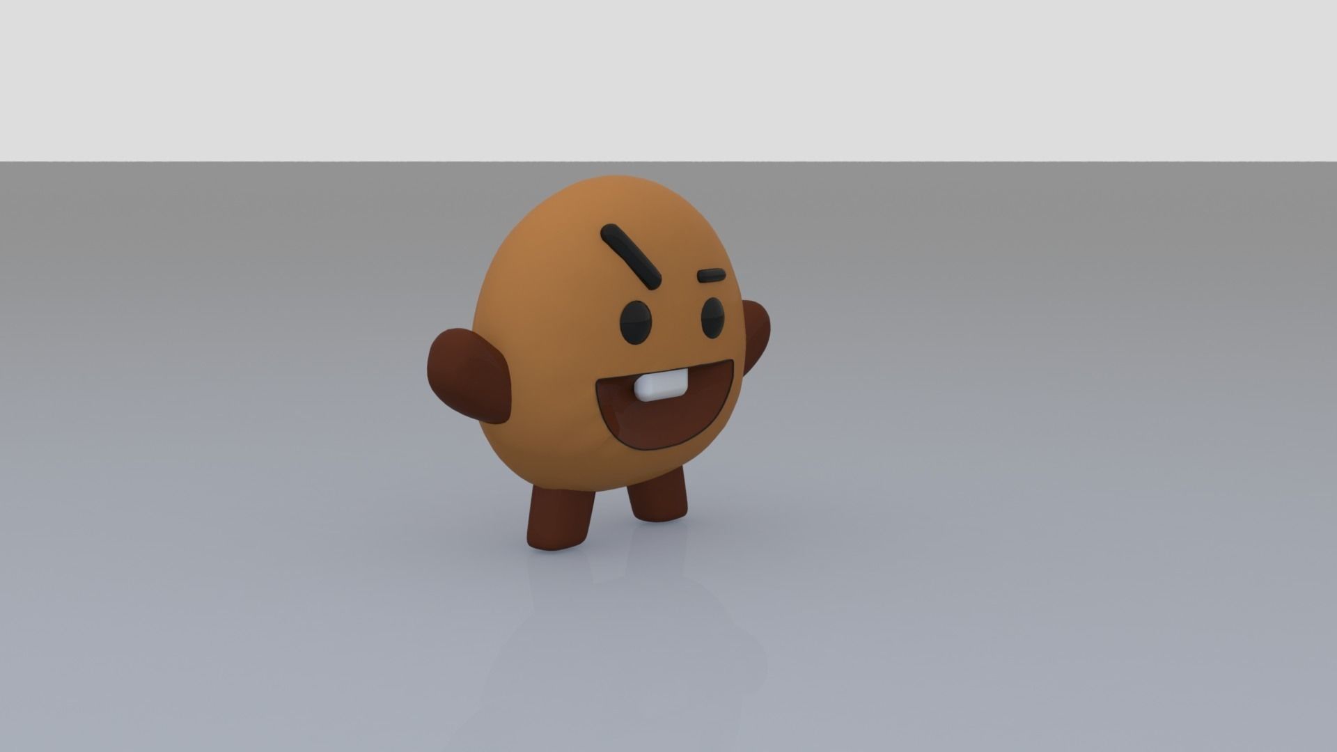 Shooky BT21 3D model_2