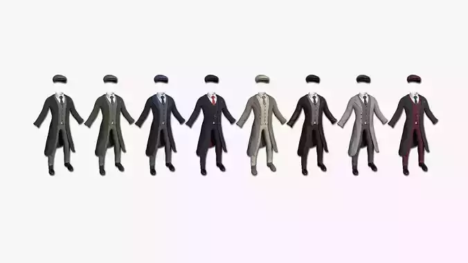08 Gentleman Outfit Collection - Character Design Fashion 