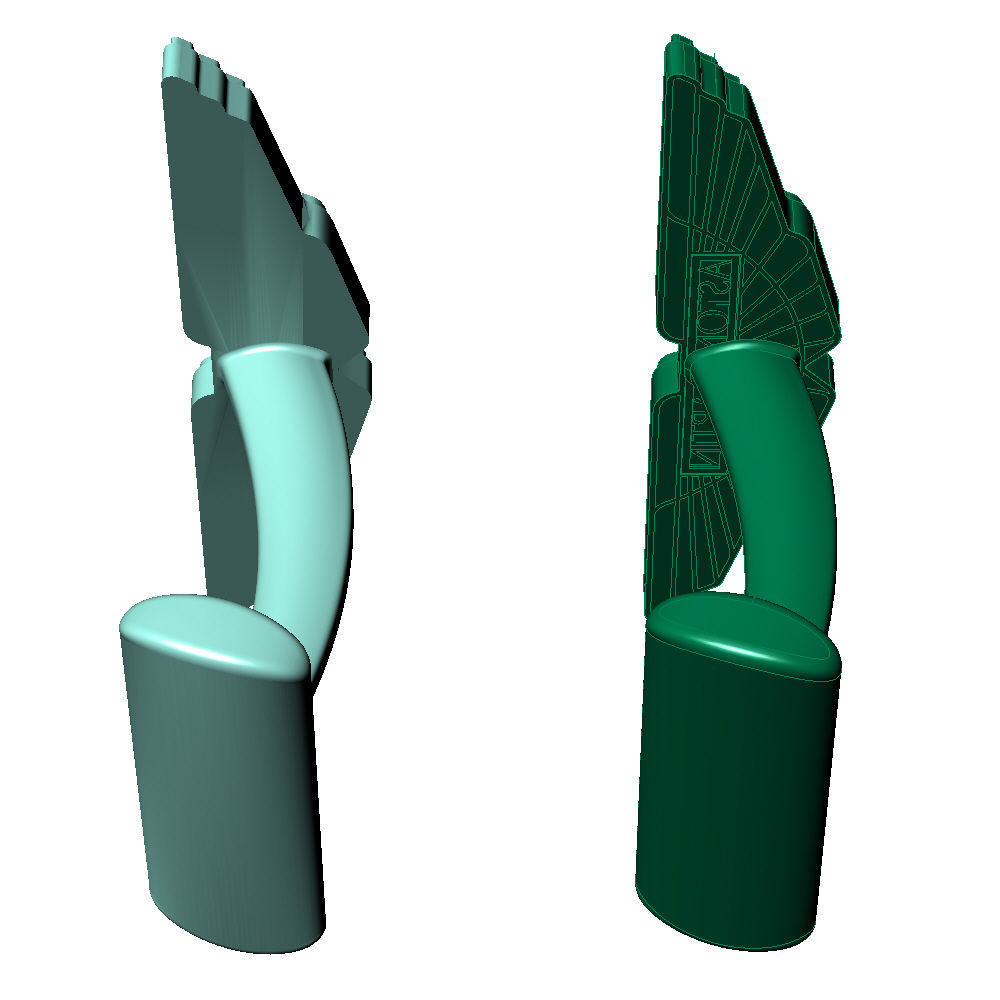 Cufflinks Aston Martin 3D print model_11