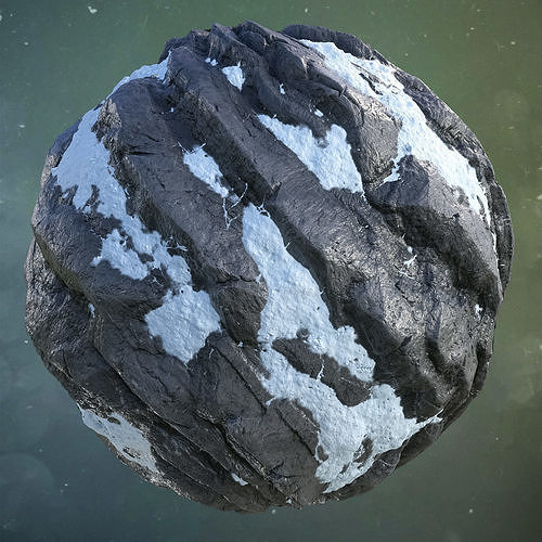 Snowy Rock Cliff  Texture