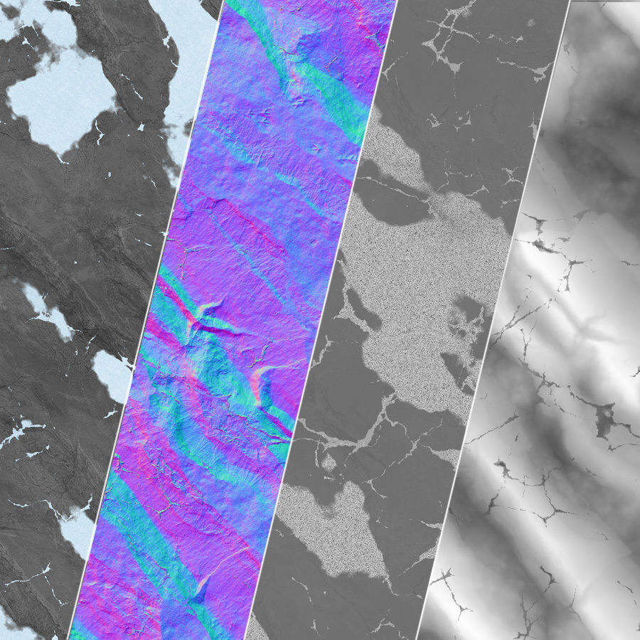 Snowy Rock Cliff  Texture_4
