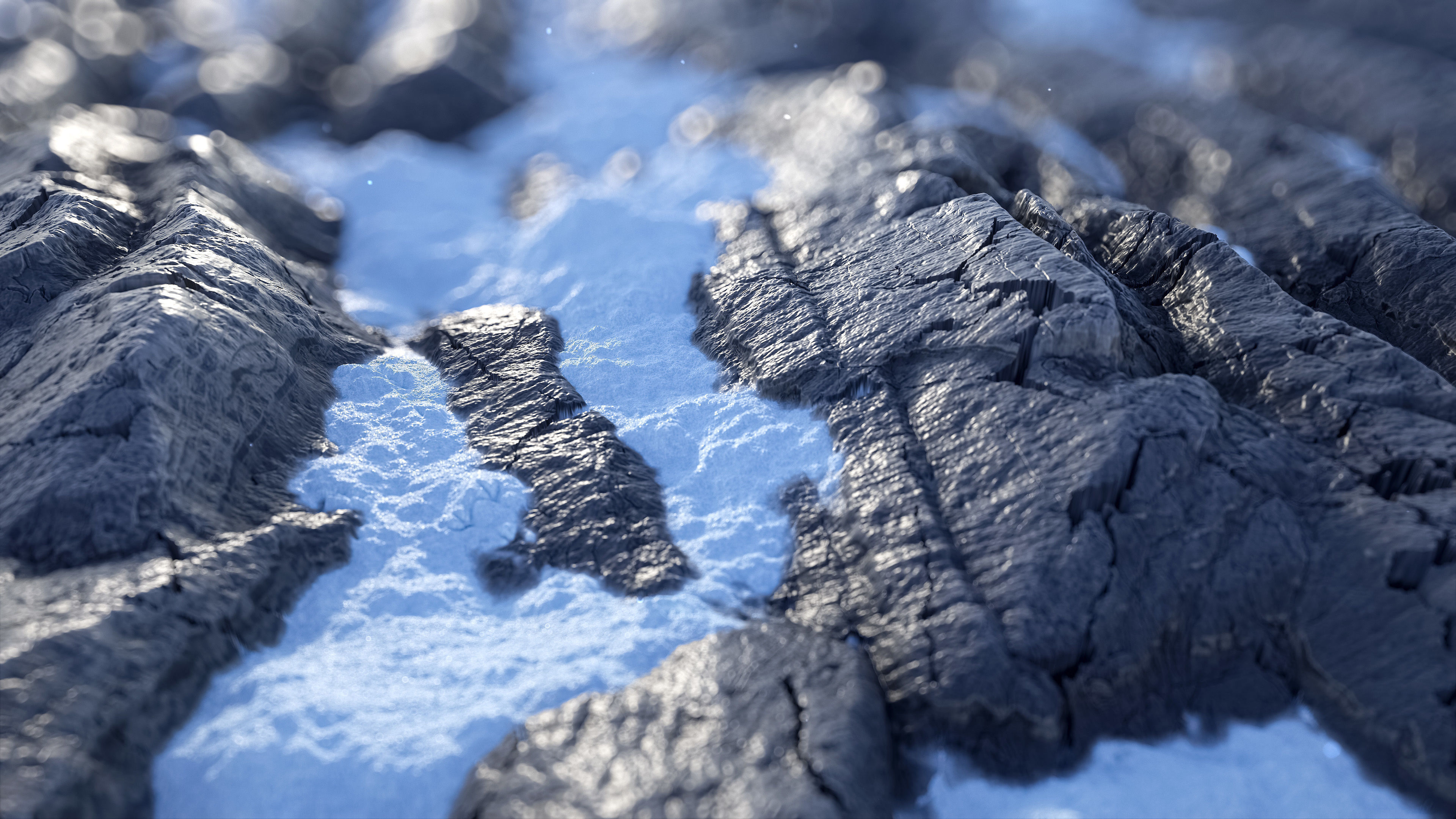 Snowy Rock Cliff  Texture_1