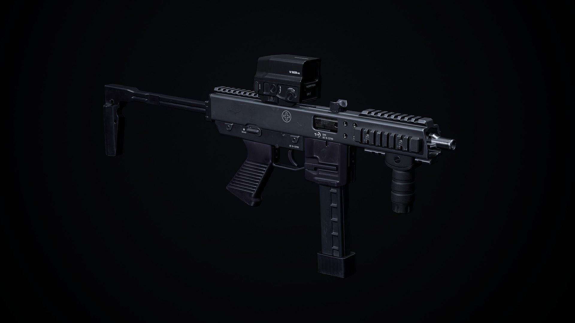 Razor UH-1 Holo PBR Low-poly 3D model_5