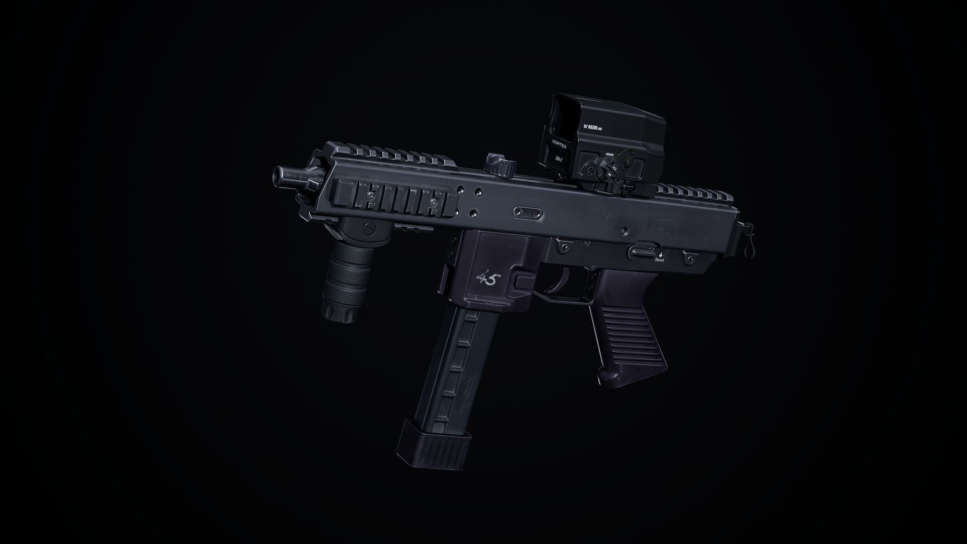 Razor UH-1 Holo PBR Low-poly 3D model_4