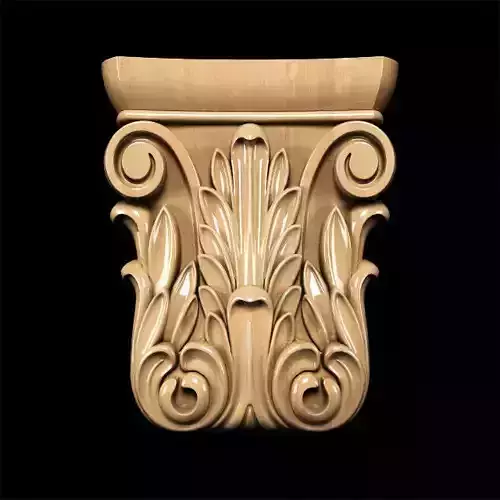 Carved capital in the style of classicism