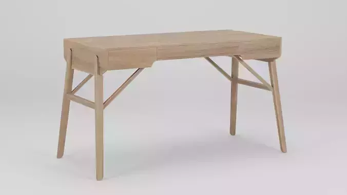 TUKI DESK 134x62x74 Low-poly 3D model