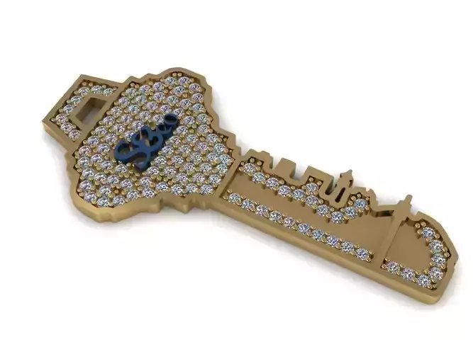 Key necklace  440 3D print model