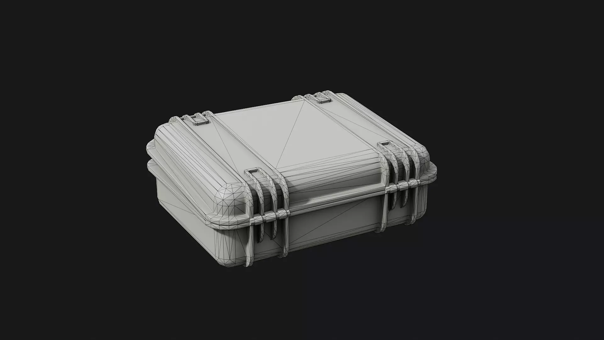 Low Poly PBR Military Case 01 Low-poly 3D model_12