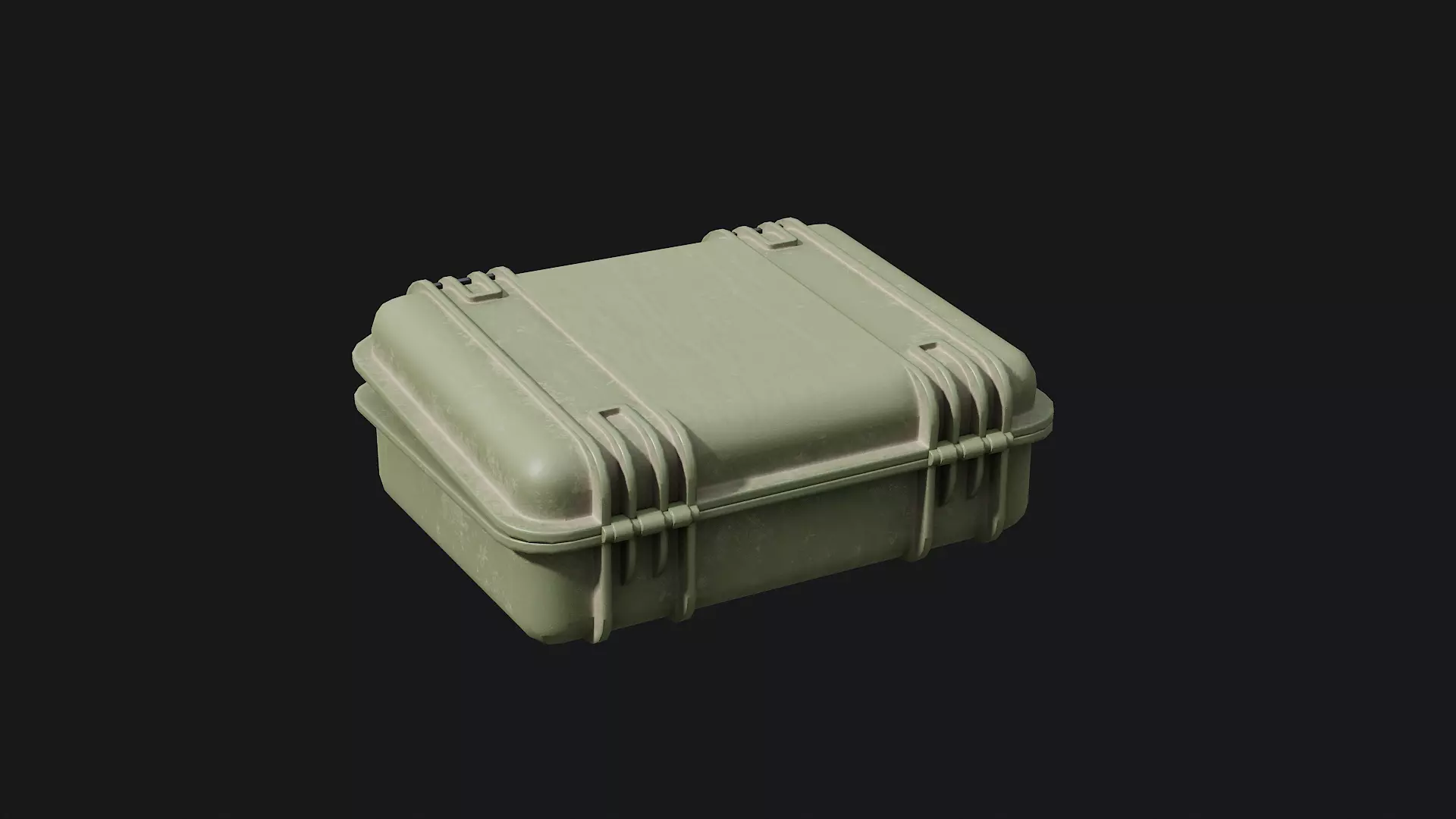 Low Poly PBR Military Case 01 Low-poly 3D model_4
