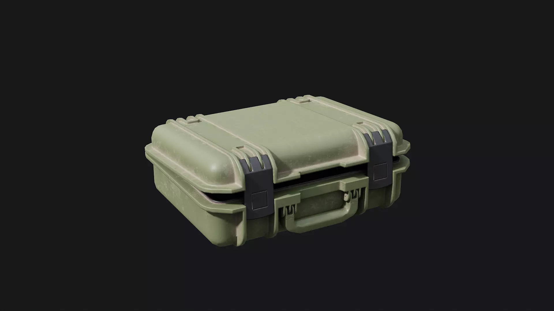 Low Poly PBR Military Case 01 Low-poly 3D model_3