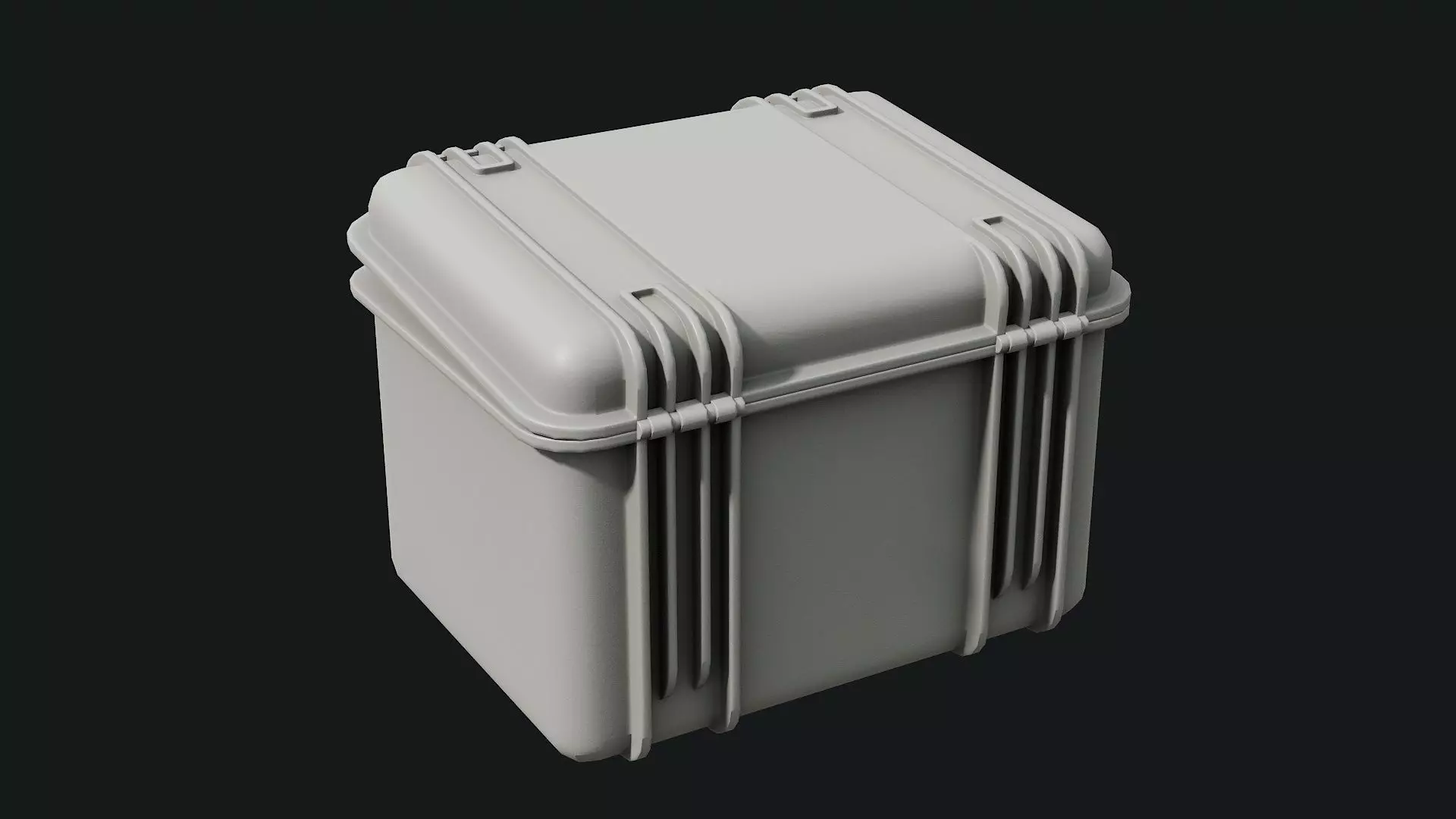 Low Poly PBR Military Case 02 Low-poly 3D model_12