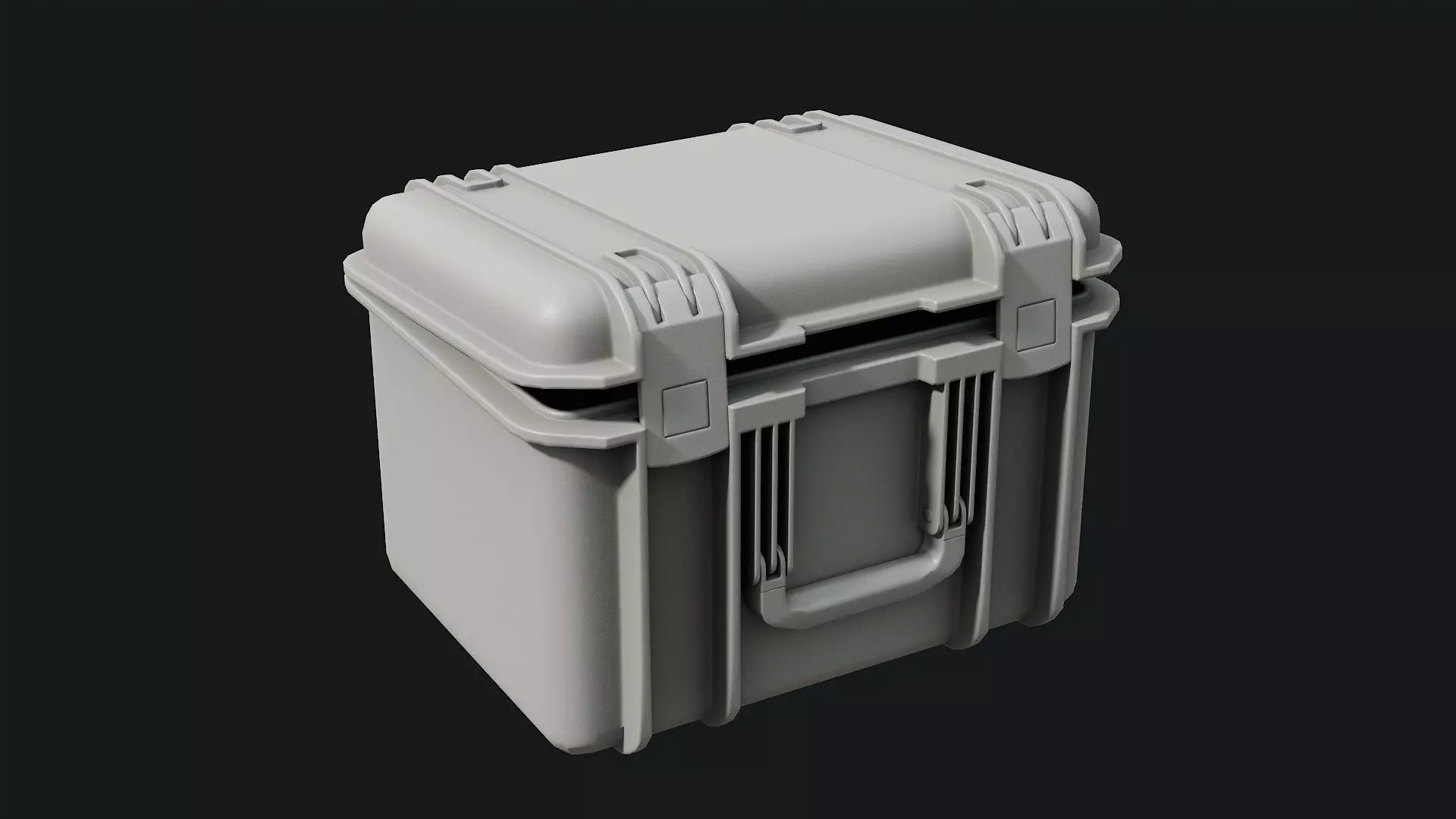 Low Poly PBR Military Case 02 Low-poly 3D model_9