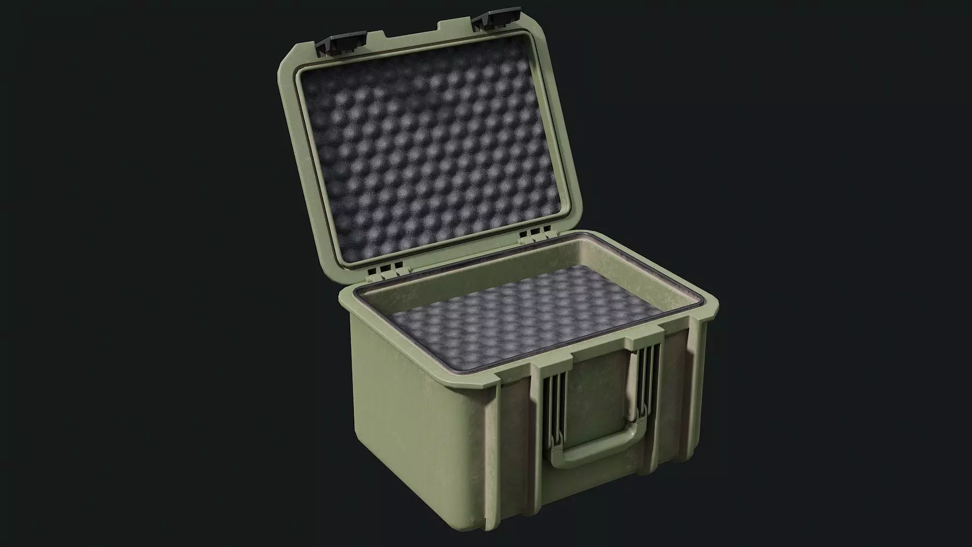 Low Poly PBR Military Case 02 Low-poly 3D model_2