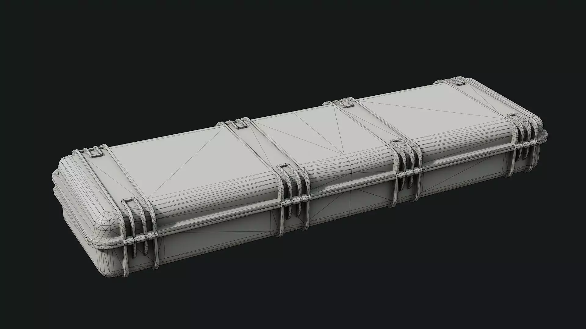 Low Poly PBR Military Case 03 Low-poly 3D model_12