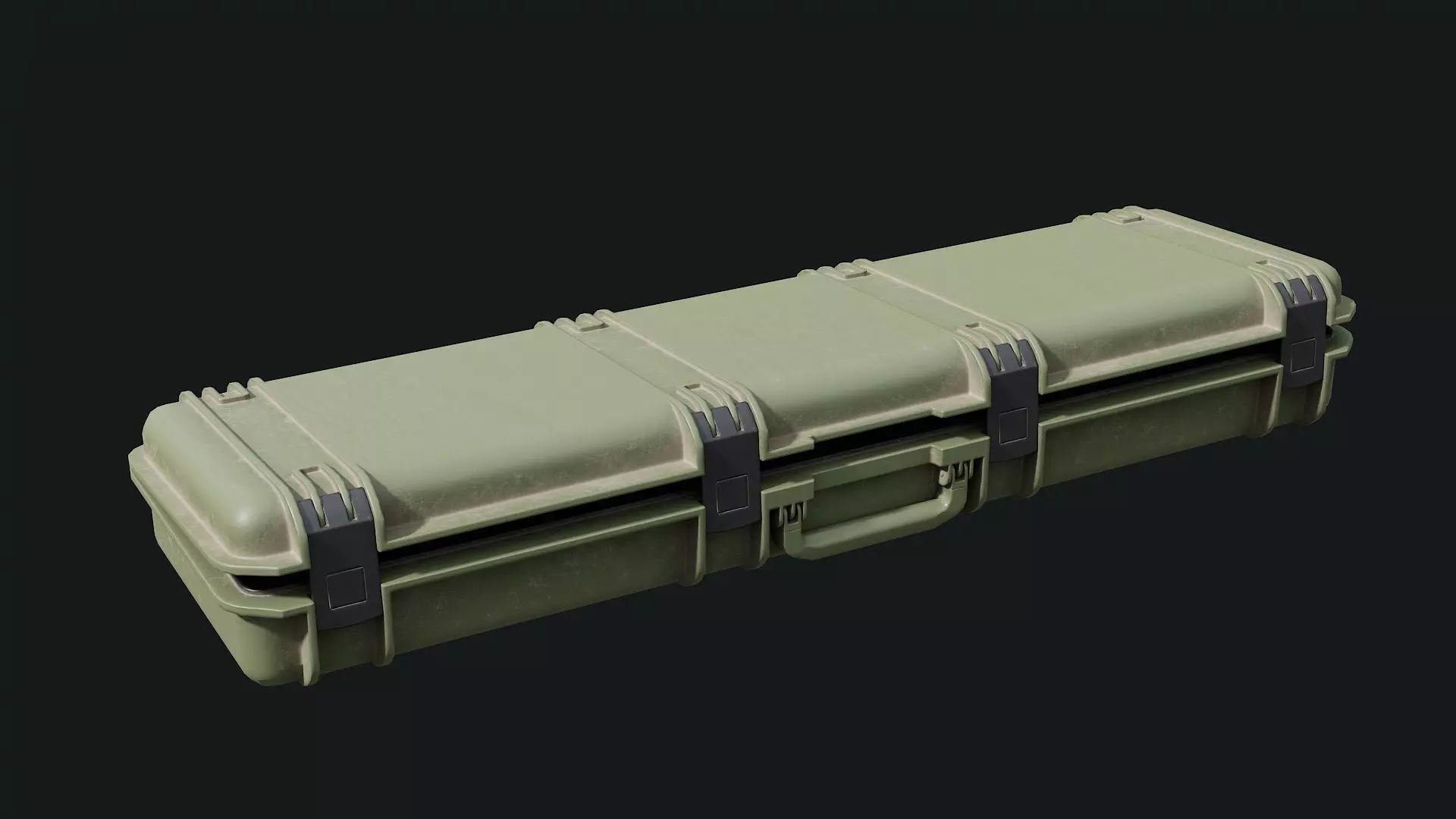 Low Poly PBR Military Case 03 Low-poly 3D model_3