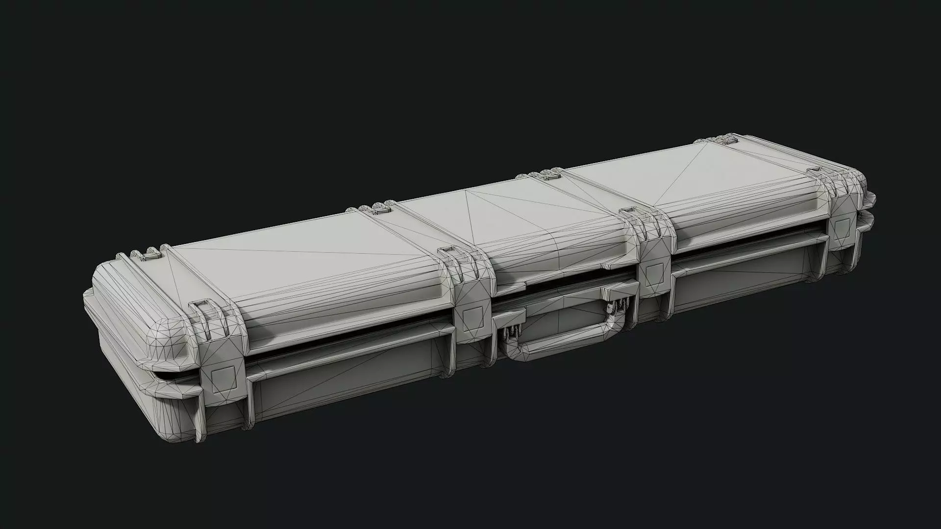 Low Poly PBR Military Case 03 Low-poly 3D model_10