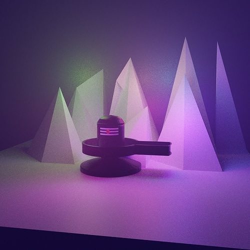 shivling low poly hindu deity Free low-poly 3D model