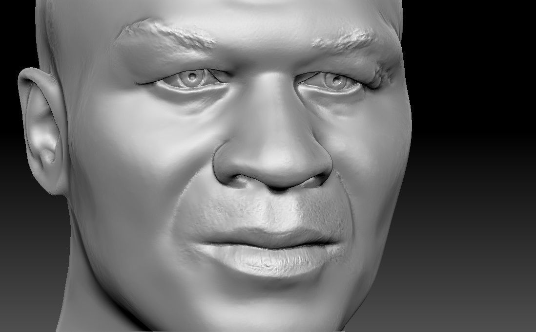 Mike Tyson bust for 3D printing 3D print model_15