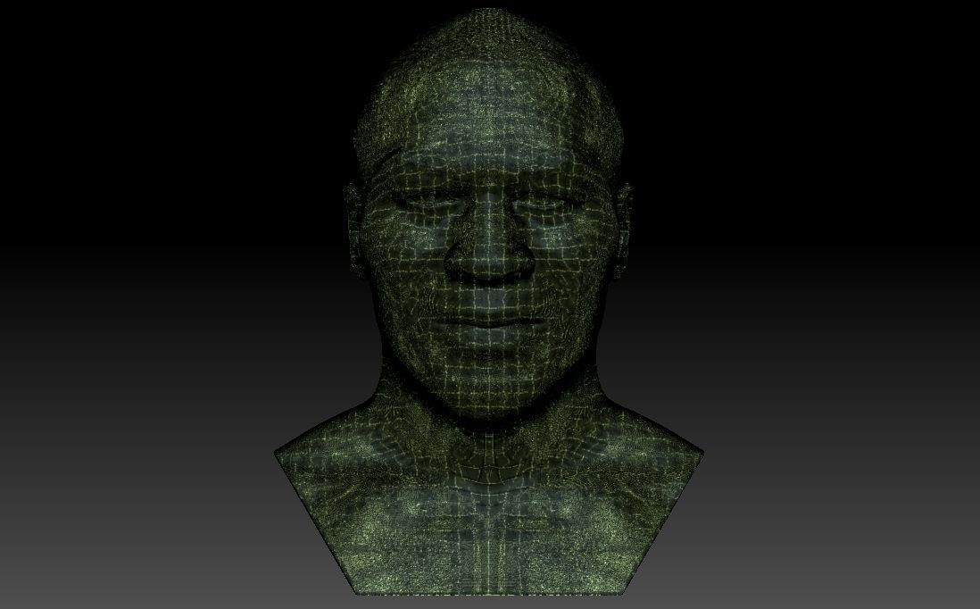 Mike Tyson bust for 3D printing 3D print model_25