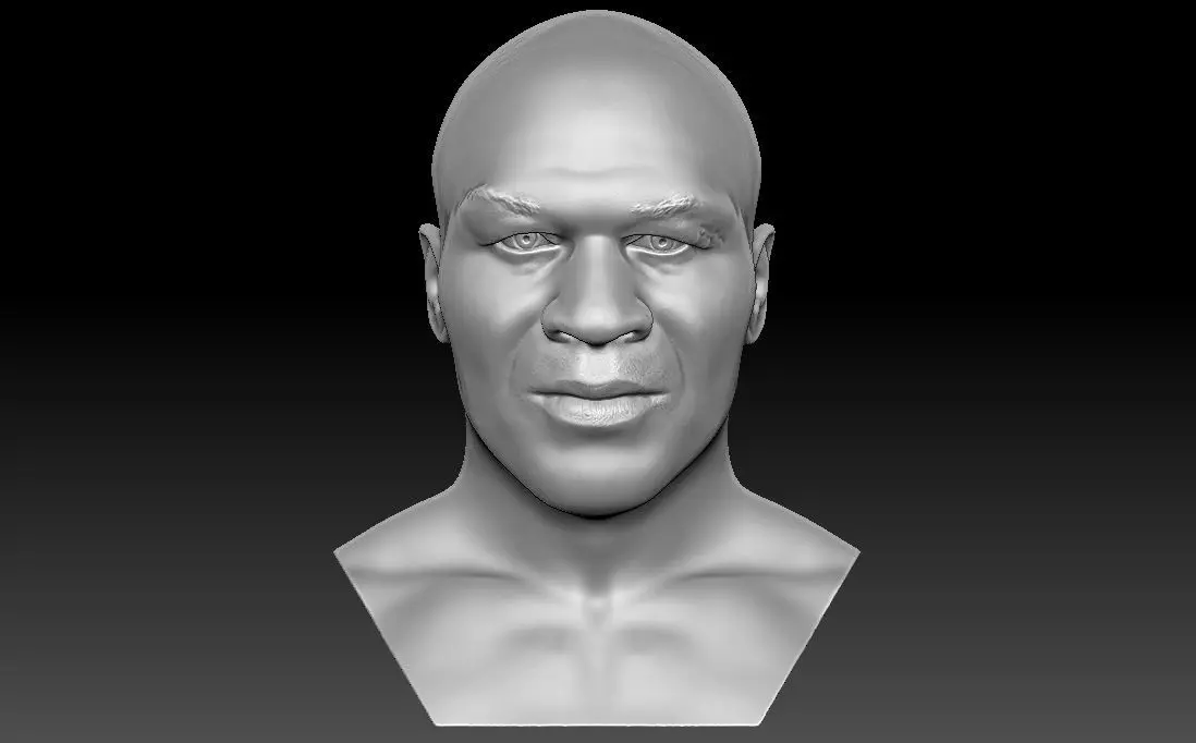 Mike Tyson bust for 3D printing 3D print model_0