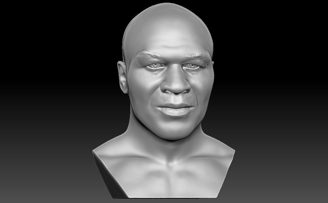 Mike Tyson bust for 3D printing 3D print model_13