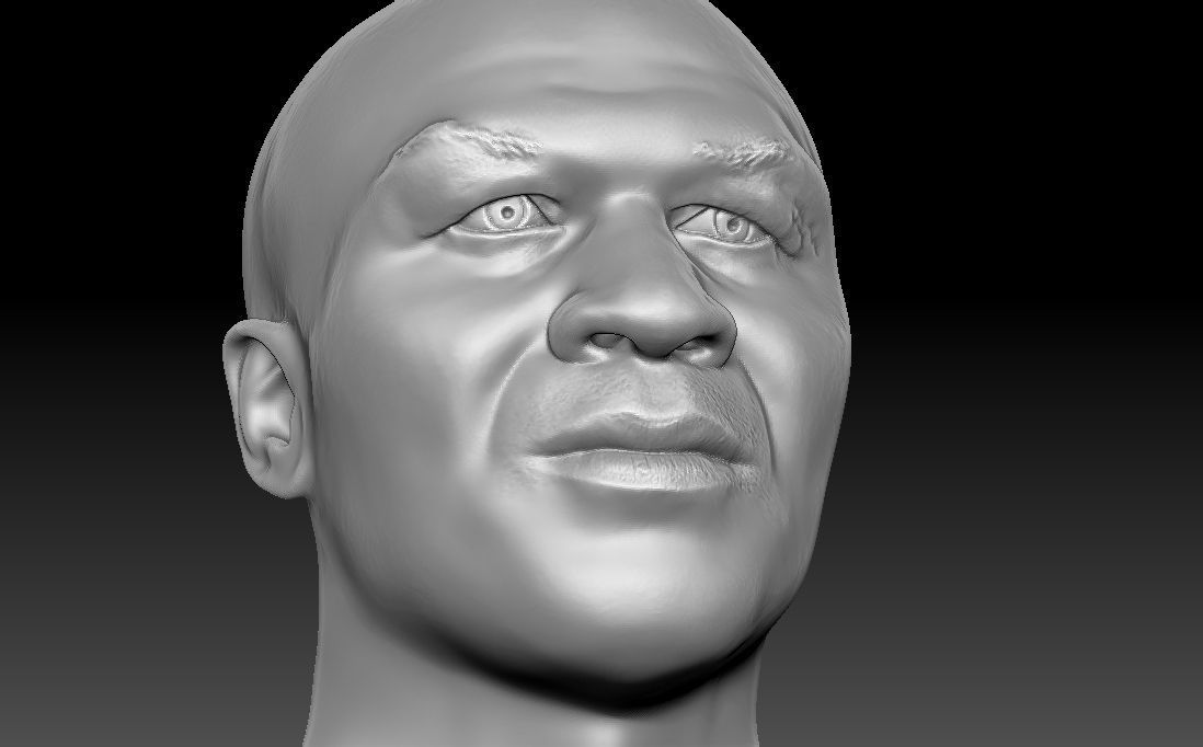 Mike Tyson bust for 3D printing 3D print model_19