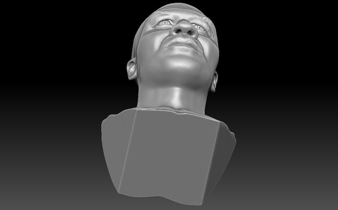 Mike Tyson bust for 3D printing 3D print model_24