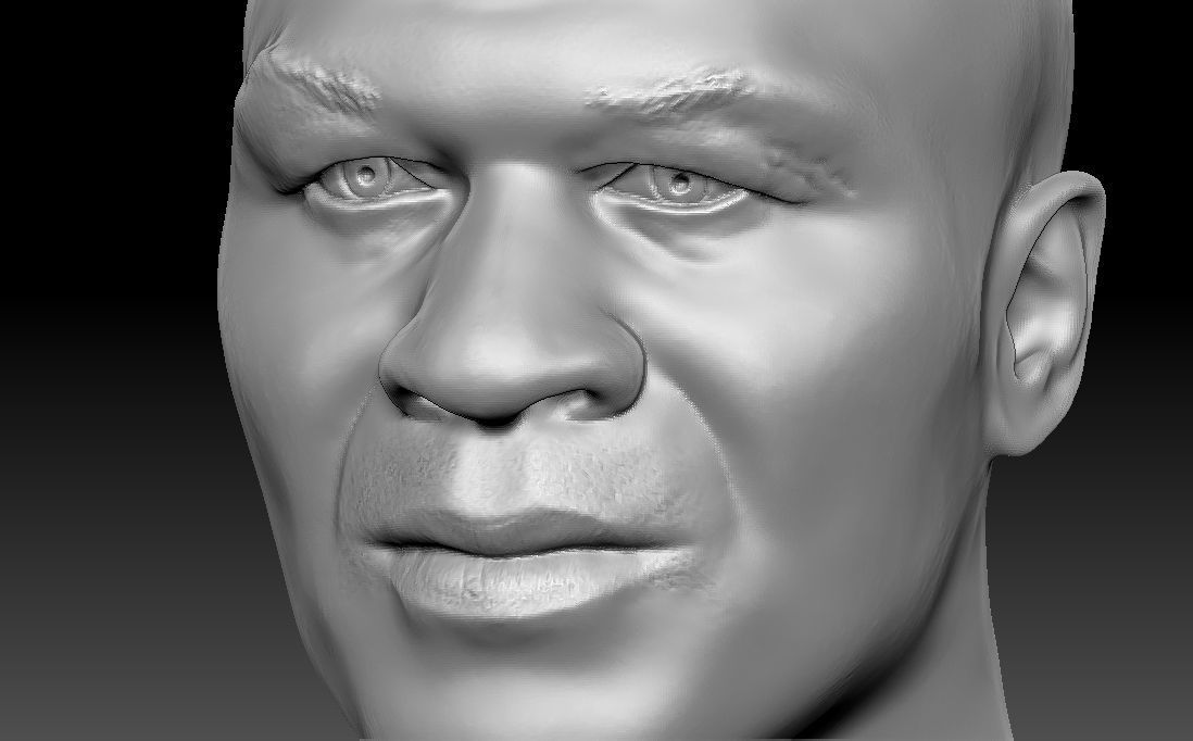Mike Tyson bust for 3D printing 3D print model_16
