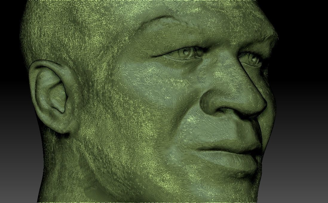 Mike Tyson bust for 3D printing 3D print model_27