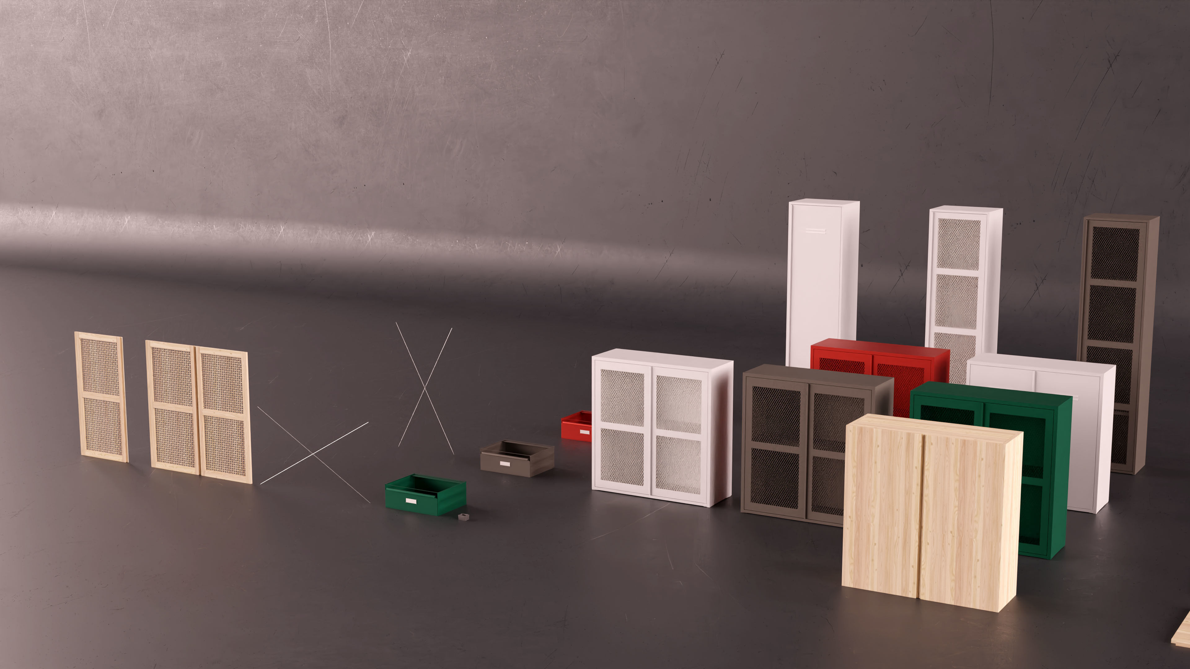 Ikea IVAR asset collection 3D model_6