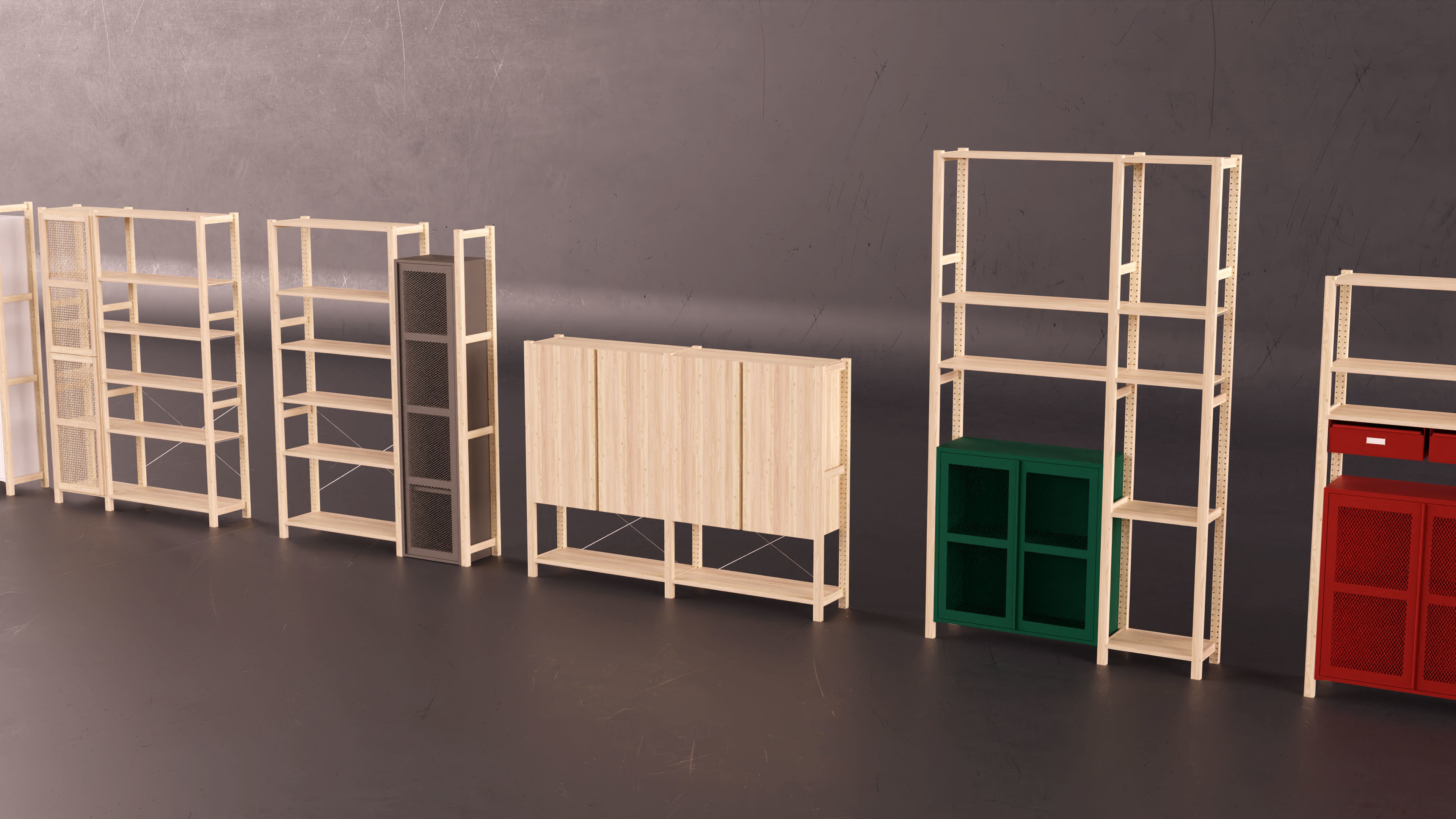 Ikea IVAR asset collection 3D model_11