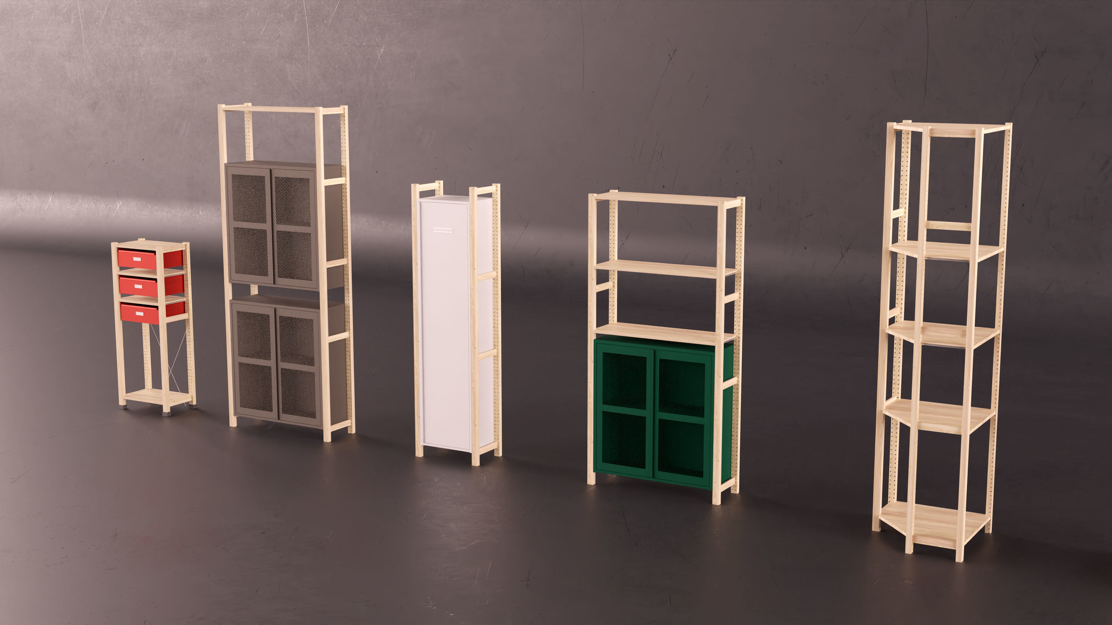 Ikea IVAR asset collection 3D model_8