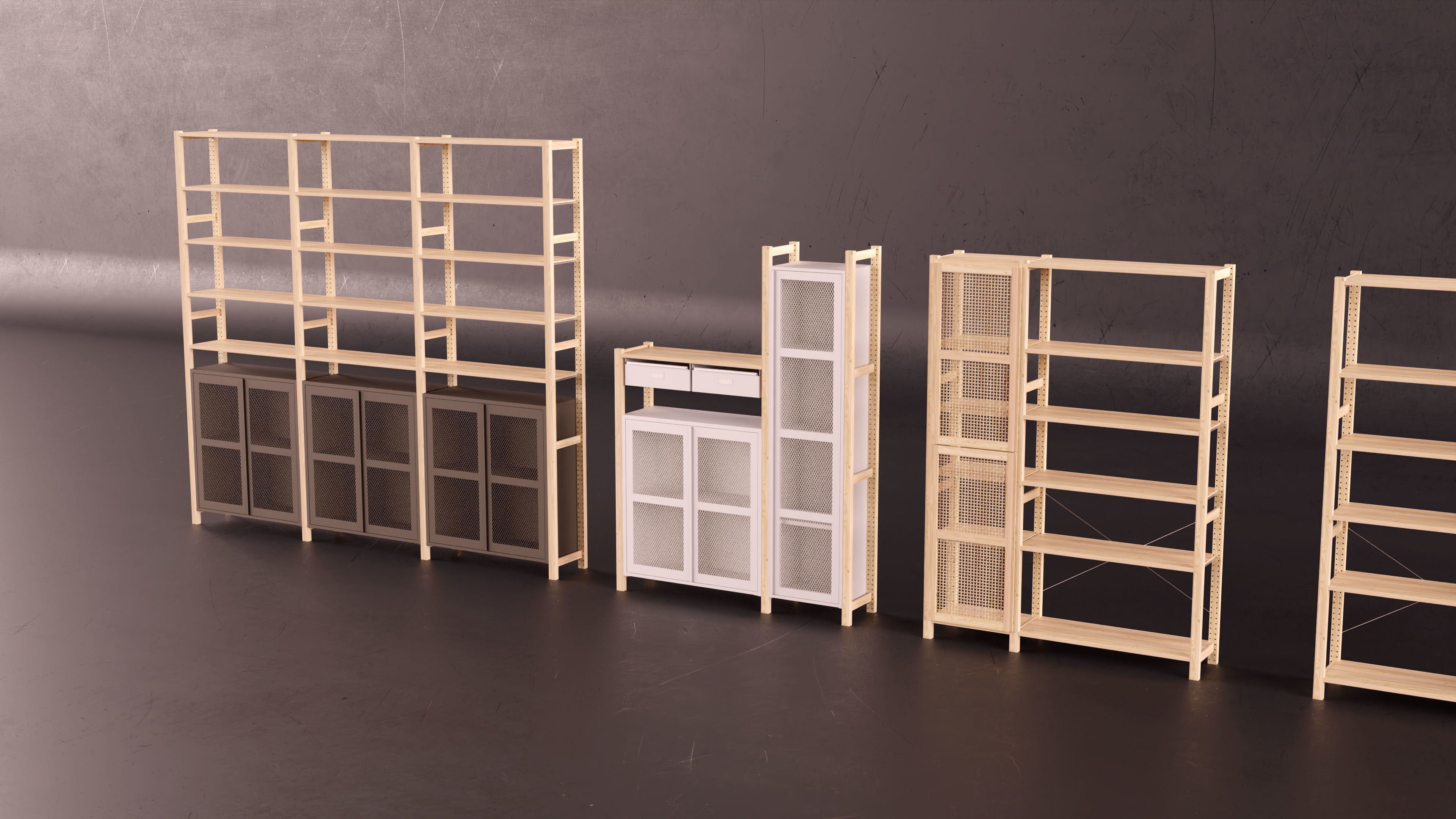 Ikea IVAR asset collection 3D model_12