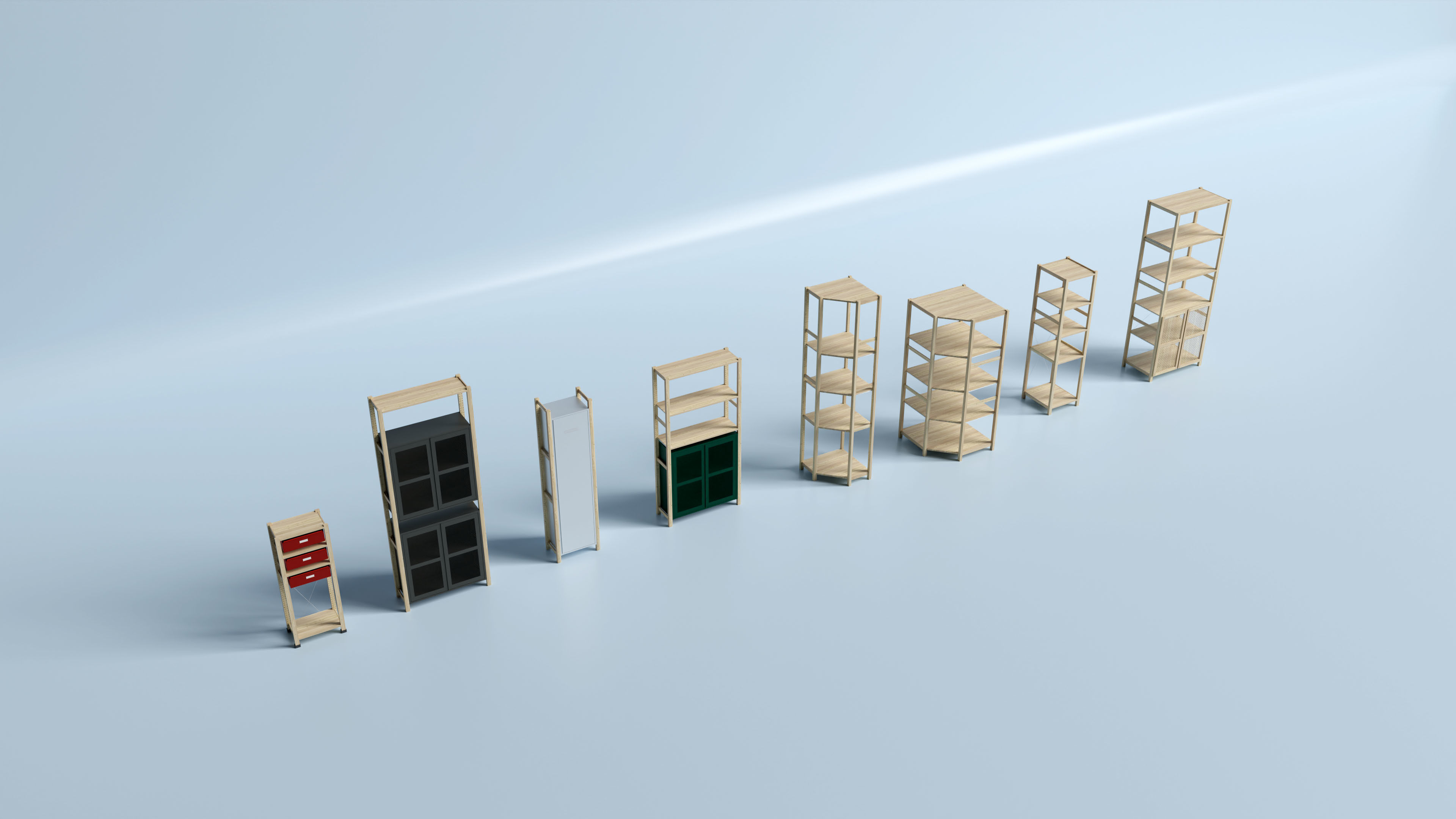 Ikea IVAR asset collection 3D model_2